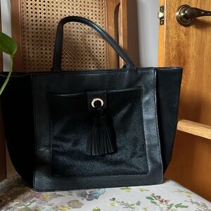 Kate Spade Kassandra Sequoia Avenue black leather bag